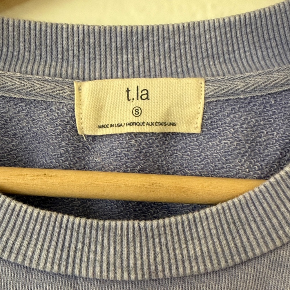 T.La Lavender Puff Sleeve Tee Sz S - Picture 2 of 6